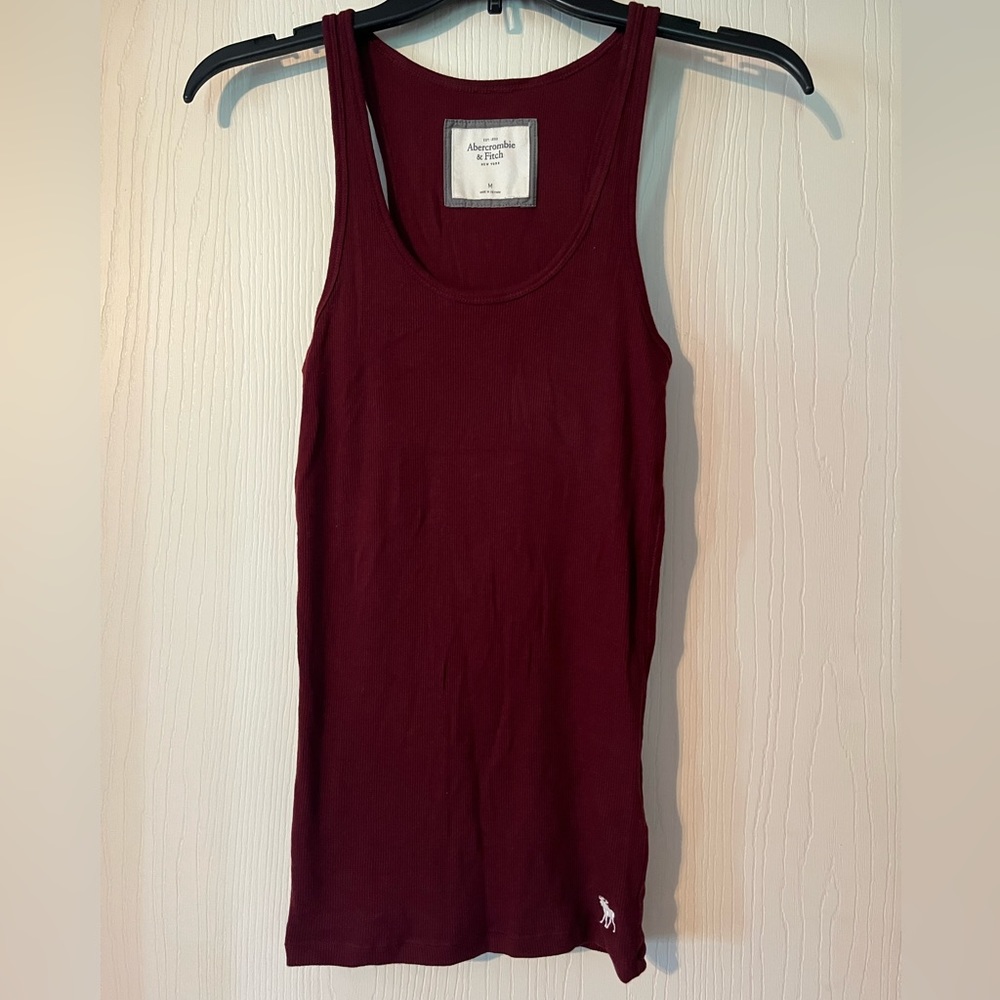 Burgundy Abercrombie tank